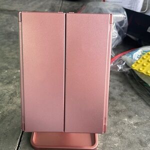 Foldable Lighted Makeup Mirror - Rose Gold